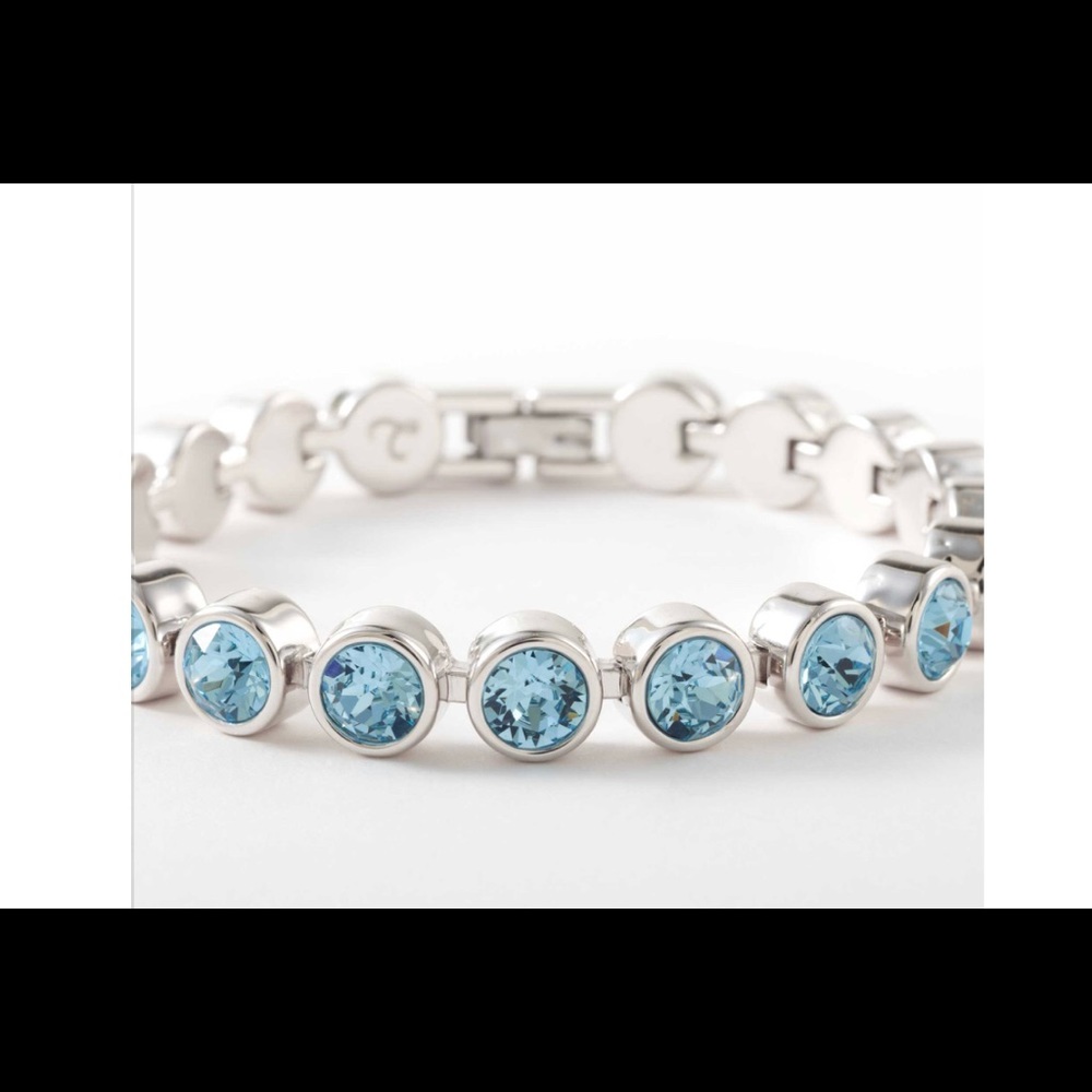 Touchstone Crystal by Swarovski ice bracelet Aquamarine BNIB